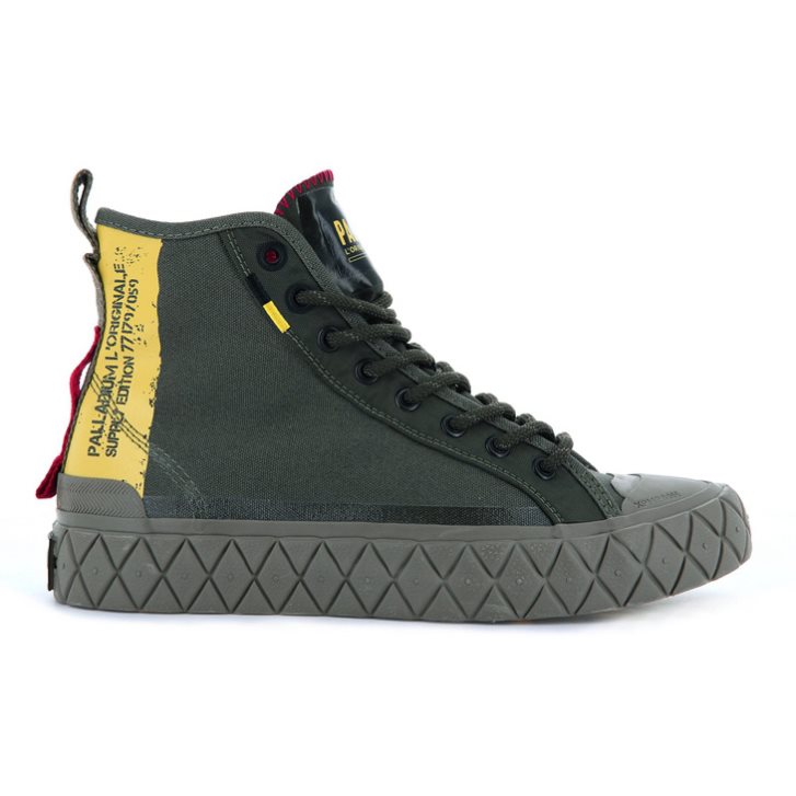 Palladium Palla Ace Supply Mid High Tops Sneakers Dames Groen | NL 45XQNCO